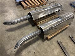 Peterbilt Chrome Exhaust Stacks/Mufflers 