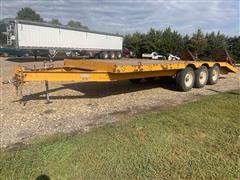 1982 Tri/A Assembled Flatbed Deckover Trailer 