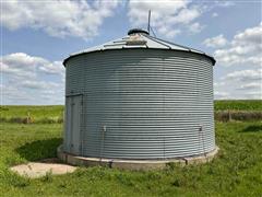 Galvanized 18' 2000-Bushel Grain Bin 