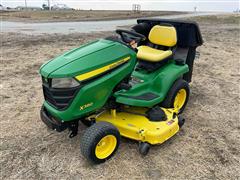 2018 John Deere X380 Lawn Mower W/Bagger 
