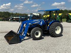 2016 New Holland Workmaster 60 MFWD Tractor W/Loader 