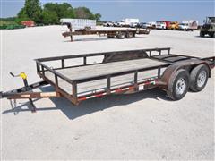 2012 Barlow 16' T/A Flatbed Trailer 