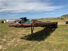 1981 Aztec T/A Flatbed Trailer W/Rolling Tailboard 