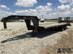 2003 Interstate T/A Gooseneck Flatbed Trailer 
