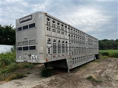 2005 Wilson PSDCL-408 53' T/A Spread Axle Livestock Trailer 