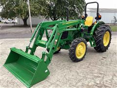 2022 John Deere 5075E MFWD Tractor W/Loader 