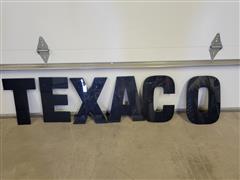 Texaco Letter Sign 