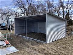 Metal Open Front Shed 