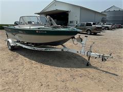 2000 MirroCraft Holiday XL 18 1/2’ Boat & Trailer 