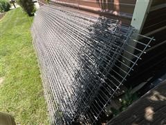 4' X 16' Galvanized Mesh Livestock Fence Panels 