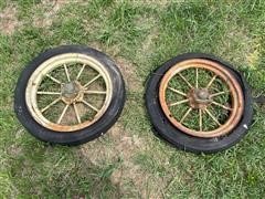 John Deere 18" Spoked Antique Wheels 