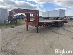 2007 Trailerman Gooseneck T/A Flatbed Trailer 