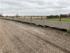 Concrete 8’ Feed Bunks W/Neck Rail 