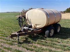 1000 Gal Fertilizer Tank w/ Trailer 