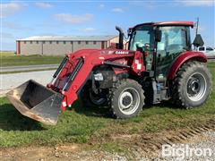 2018 Case IH Farmall 90C MFWD Tractor W/Loader 