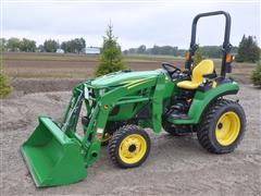 2022 John Deere 2038R MFWD Compact Utility Tractor W/Loader 