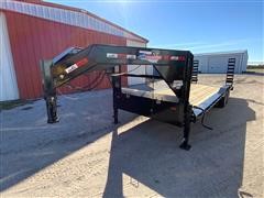 2022 DH 25’ X 102” Wide Fifth Wheel T/A Flatbed Trailer 