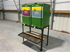 John Deere Shop Oil Storage Tanks W/Contents 