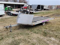 1996 Newmans' Sled Bed 2 Place Snowmobile Trailer 