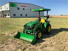 2020 John Deere 3043D MFWD Compact Tractor W/300E Loader 