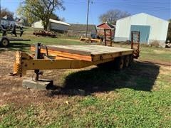 1978 Belshe T4 Flatbed Trailer With Folding Ramps 