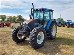 2001 New Holland TS110 MFWD Tractor W/New Holland 7312 Loader 