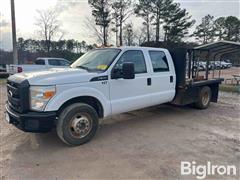 2011 Ford F350 2WD Crew Cab Flatbed Pickup 