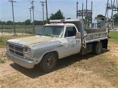 1991 Dodge RAM 350 S/A Dump Truck 