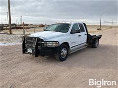 2004 Dodge RAM 3500 2WD Crew Cab Dually Flatbed Pickup 