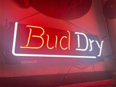 Budweiser Bud Dry Neon Sign 