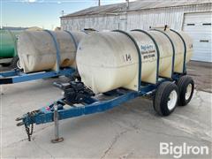 1,000-Gallon T/A Poly Tank Nurse Trailer W/Pump 