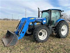 2011 New Holland T6050 MFWD Compact Utility Tractor W/Loader 