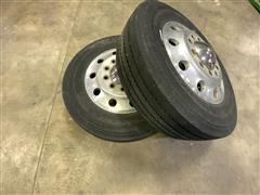 Michelin 24.5 Truck Tires & Aluminum Wheels 