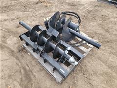 JCT Post Hole Auger Skid Steer Attachment 