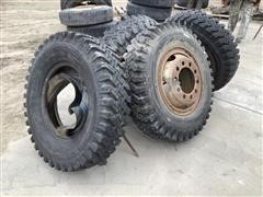 9.00-20 Tires W/Steel Rims 