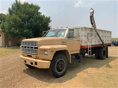 1982 Ford F600 S/A Grain Truck W/Auger 