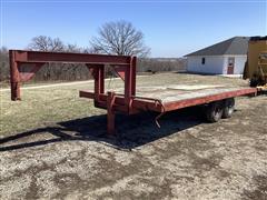 Homemade 17’ T/A Gooseneck Flatbed Trailer 