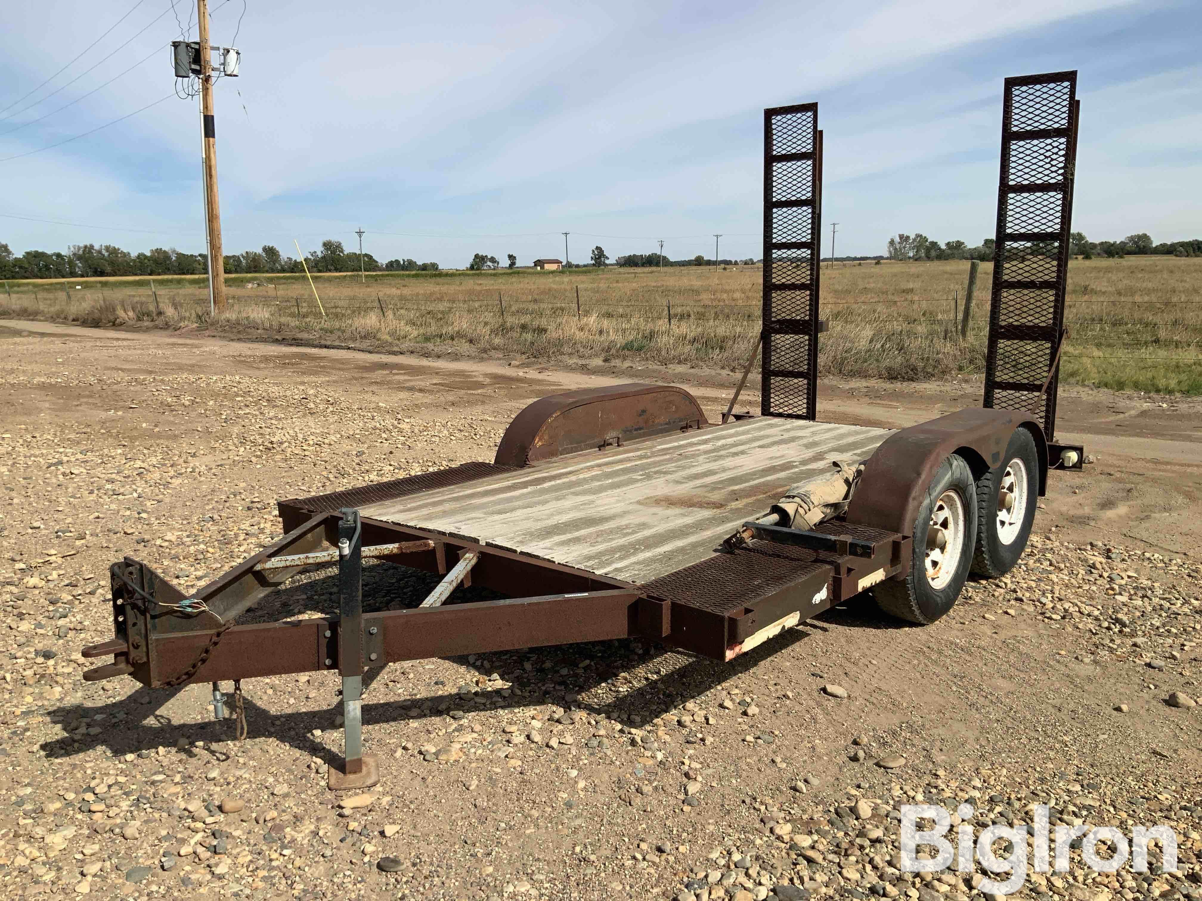 1998 Shop Built T/A Flatbed Trailer 