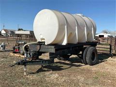1700-Gallon Poly Fertilizer Tank On Trailer 