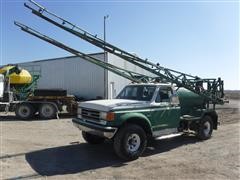 1991 Ford F350 4x4 Sprayer Truck W/Loral Easy Rider Boom Sprayer 