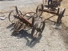 Wagon Axles W/ Steel Wheels 