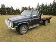 1983 Chevrolet K20 HD 4x4 Flatbed Pickup 