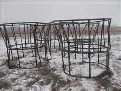 7' Tall Steel Round Bale Feeders 