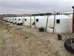 Poly Dome Calf Huts 