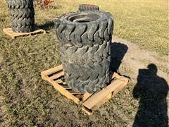 Solid Rubber 50X225X12 Skid Steer Tires & Wheels 