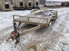 2005 Tce T/A Flatbed Bumper Pull Trailer 