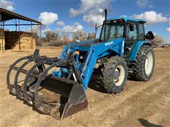 Ford New Holland 7740 MFWD Tractor W/7411 Loader 