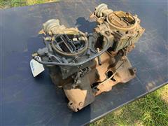 1956 GM Cadillac 2x4 Intake & Carbs 