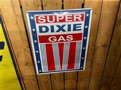 Super Dixie Gas Metal Sign 