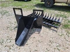 2021 Kit Container Stump Puller/Root/Brush Rake Skid Steer Attachments 